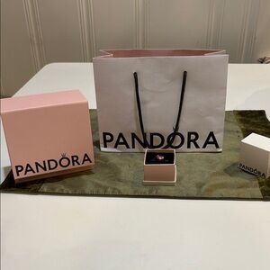 Pandora Pink Heart graduation charm. 2025.  New in box- comes with box(es)/bag.